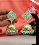 Blue jhumkas