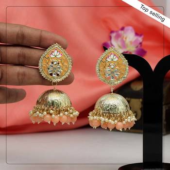 Orange jhumkas 1