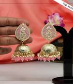 Pink jhumkas