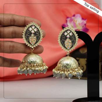 Grey jhumkas 1