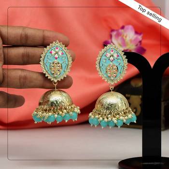 Blue jhumkas 1