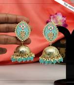 Blue jhumkas