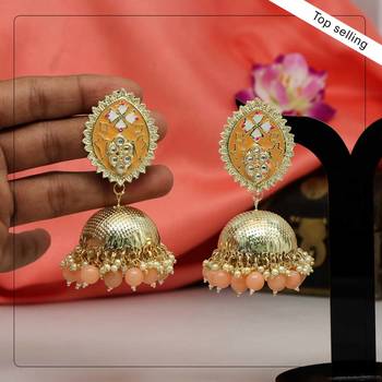 Orange jhumkas 1
