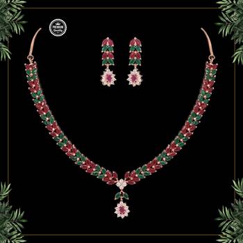 Maroon necklace-sets 1