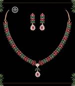 Maroon necklace-sets