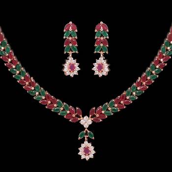 Maroon necklace-sets 2
