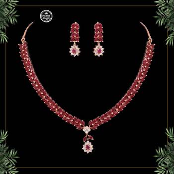 Maroon necklace-sets 1