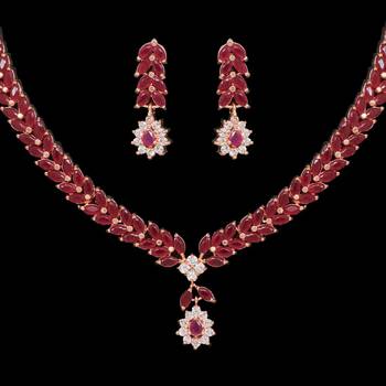 Maroon necklace-sets 2