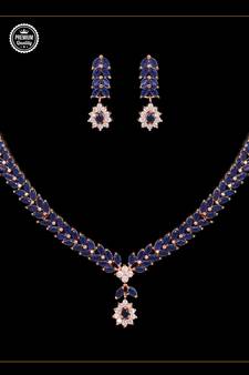 Blue necklace-sets