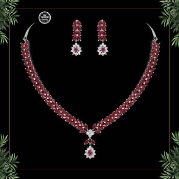 Maroon necklace-sets 1