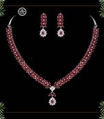 Maroon necklace-sets