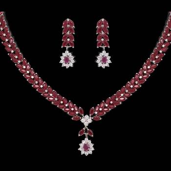 Maroon necklace-sets 2