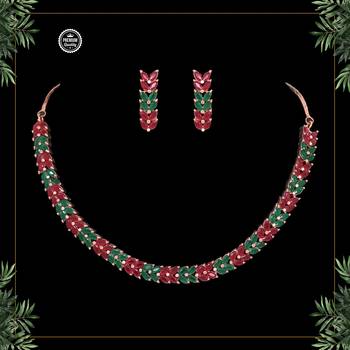Maroon necklace-sets 1
