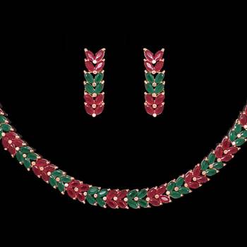Maroon necklace-sets 2