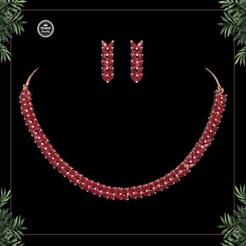 Maroon necklace-sets 1