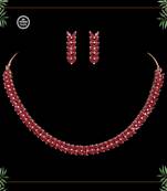 Maroon necklace-sets