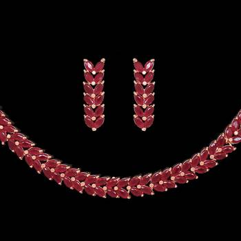 Maroon necklace-sets 2
