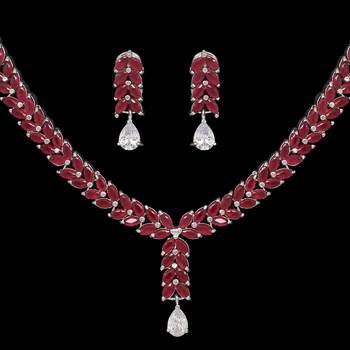 Maroon necklace-sets 2