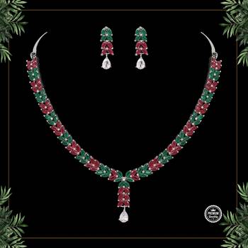 Maroon necklace-sets 1