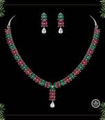 Maroon necklace-sets