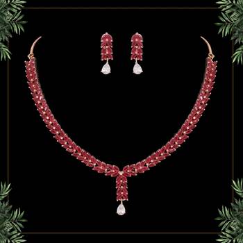 Maroon necklace-sets 1