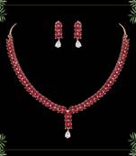 Maroon necklace-sets