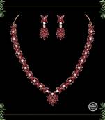 Maroon necklace-sets