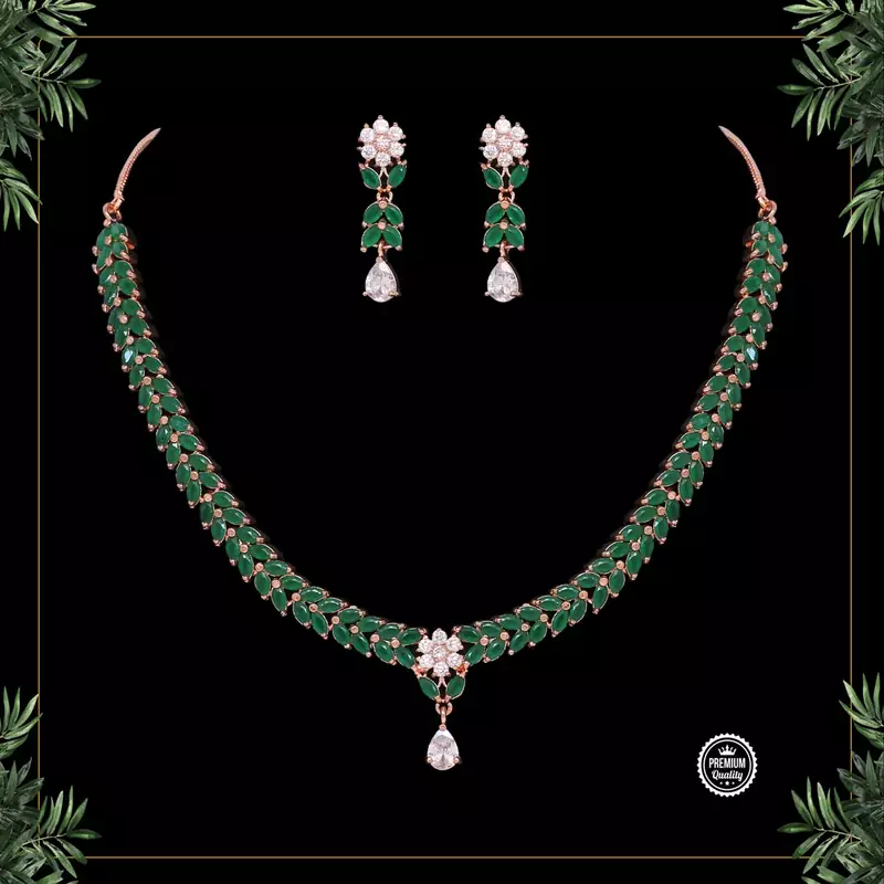 Green necklace-sets