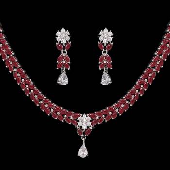 Maroon necklace-sets 2