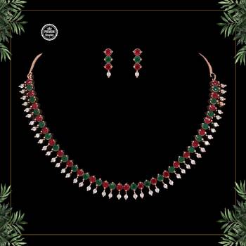 Maroon necklace-sets 1