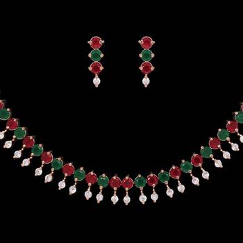 Maroon necklace-sets 2