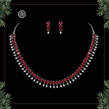 Maroon necklace-sets 1
