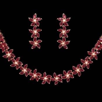 Maroon necklace-sets 2