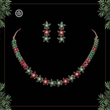 Maroon necklace-sets 1