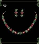 Maroon necklace-sets