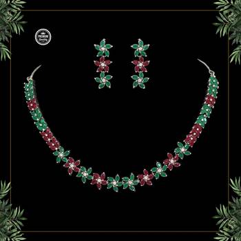 Maroon necklace-sets 1
