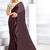 Coffee Blouse Printed Embroidery Work Satin Georgette Art Silk Sarees With Art Silk Blouse