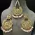 Pink Copper Light Weight Gold Plated Earring Mang Tika Set