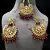 Maroon Copper Light Weight Gold Plated Earring Mang Tika Set