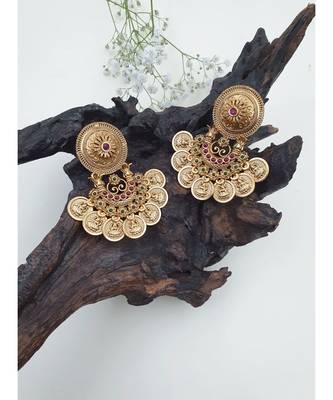 Matte finish multi stone earrings 1