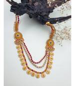 Matte multi stone long necklace