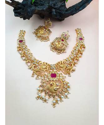Gold replica designer necklace 1