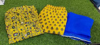 Rayon ethnic kurti pant with dupatta 3