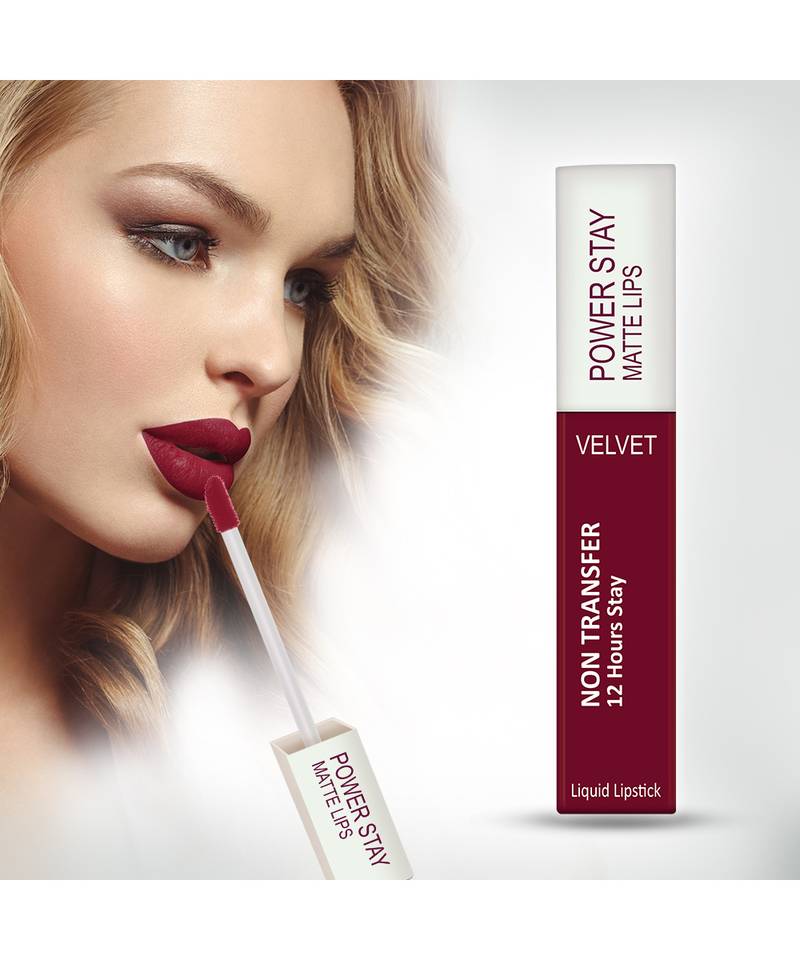 Perpaa Liquid Matte Lipstick  Waterproof (Upto12 Hrs Stay)(Cherry Red 5 ml)