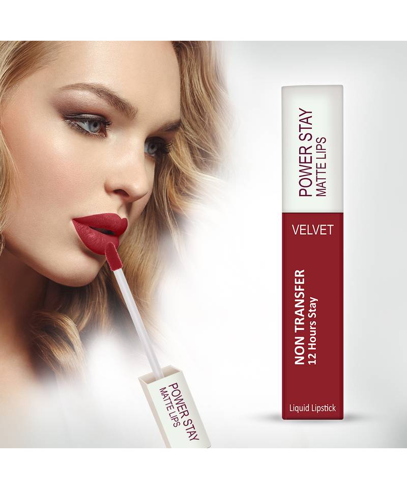 Perpaa Liquid Matte Lipstick  Waterproof (Upto12 Hrs Stay) (Apple Red 5 ml)