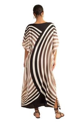 JSDC Women Casual Wear Circular Curve Printed Soft Satin Silk Kaftan   4