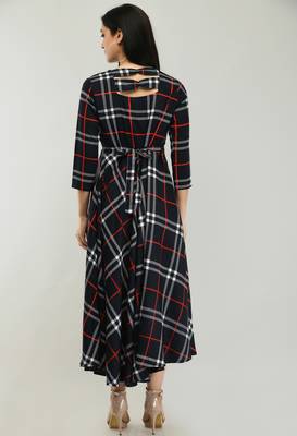 Multicolor printed crepe short-dresses 2