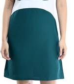 Green printed crepe short-dresses