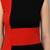 Red printed crepe short-dresses