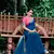 Blue Jacquard Lace Georgette Soft saree